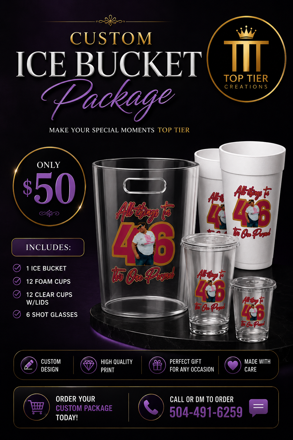 Top Tier Creations desserts and custom creations