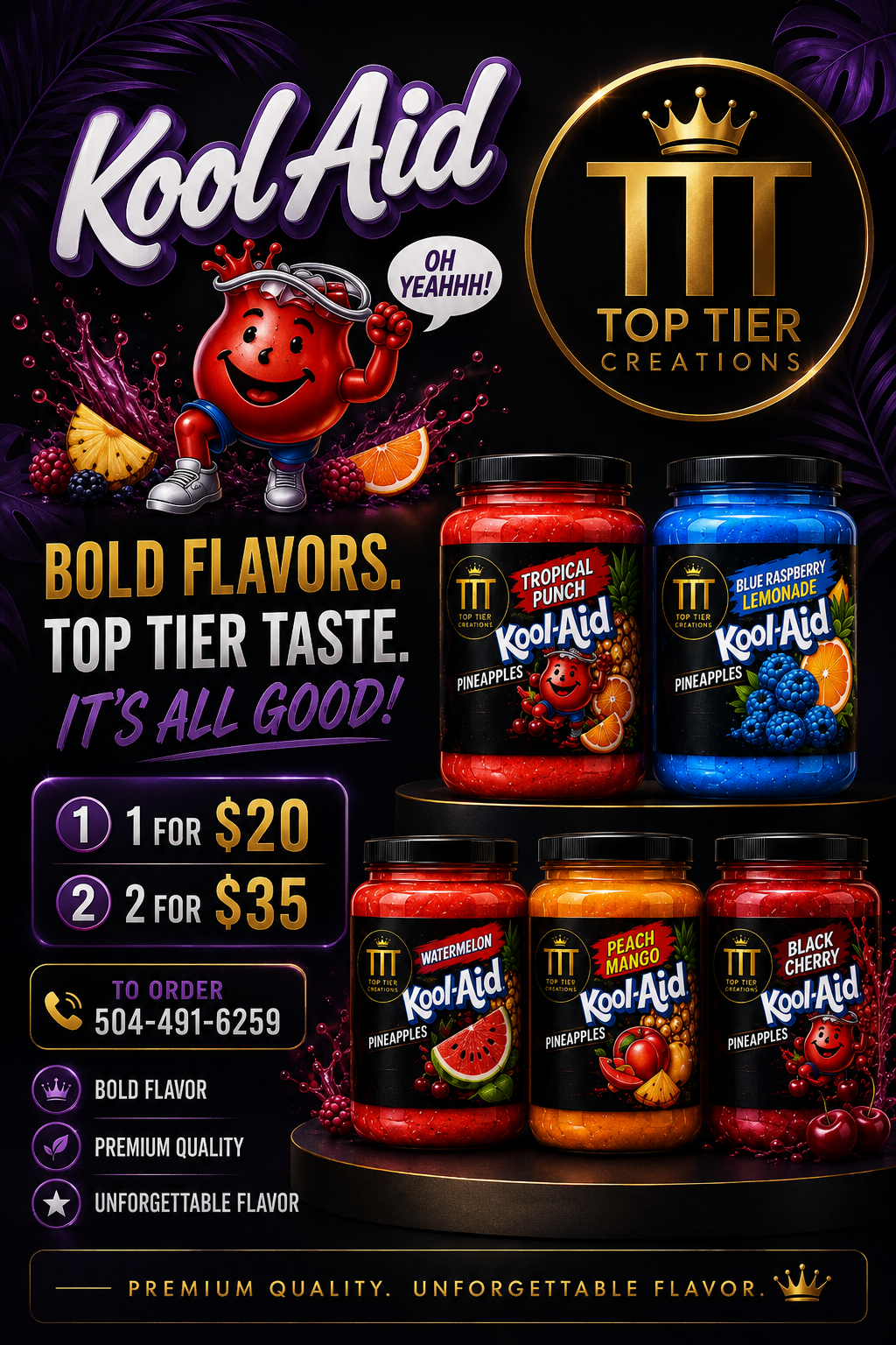 Top Tier Creations desserts and custom creations